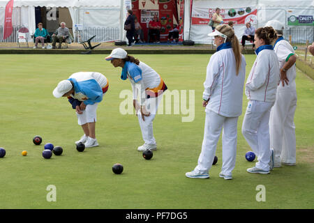 The national women`s lawn bowls championships, Leamington Spa, UK Stock Photo